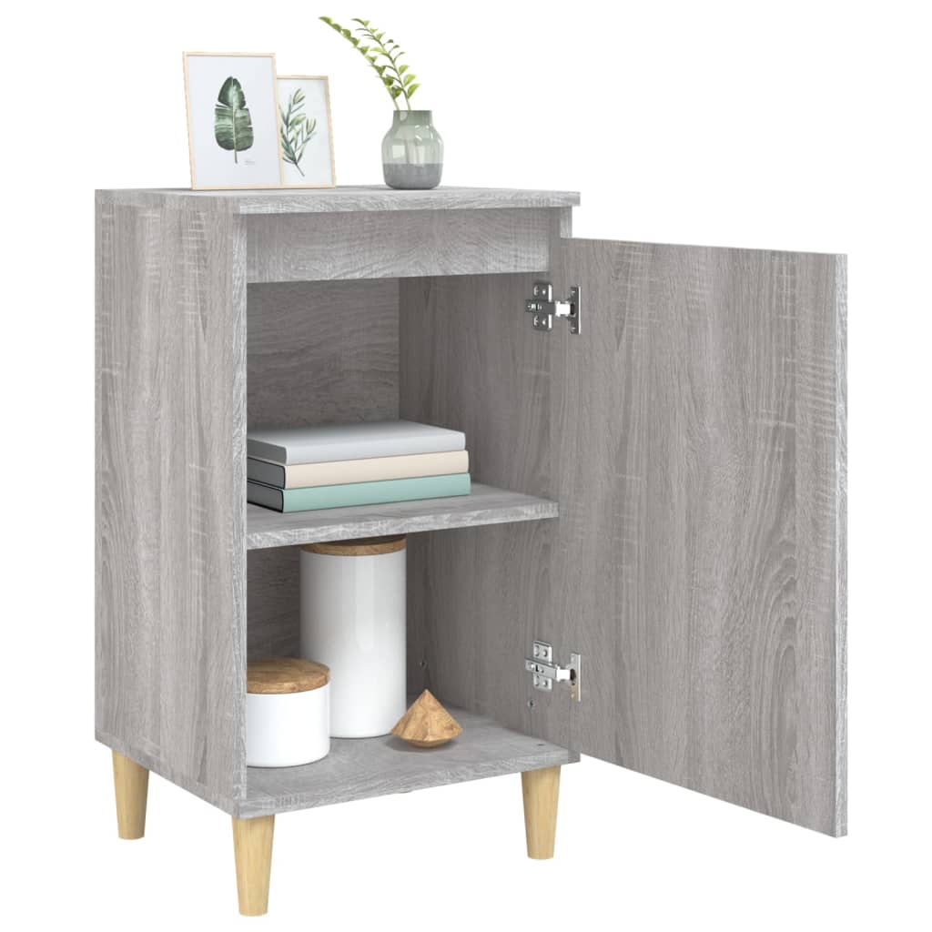 Bedside Cabinet Grey Sonoma 40x35x70 cm Engineered Wood