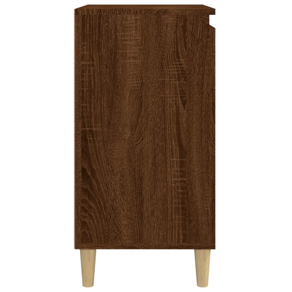 Bedside Cabinet Brown Oak 40x35x70 cm Engineered Wood