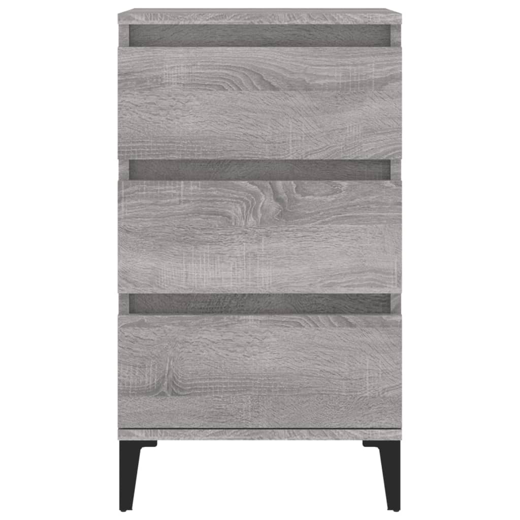 Bedside Cabinet Grey Sonoma 40x35x70 cm Engineered Wood