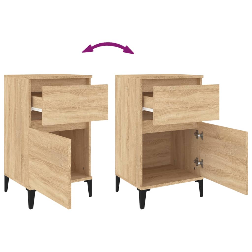 Bedside Cabinet Sonoma Oak 40x35x70 cm
