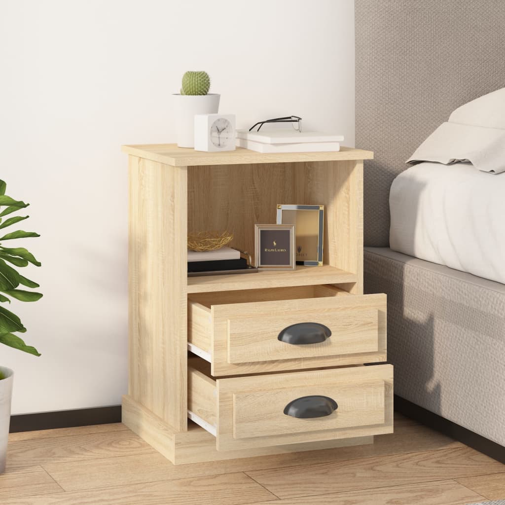 Bedside Cabinet Sonoma Oak 43x36x60 cm