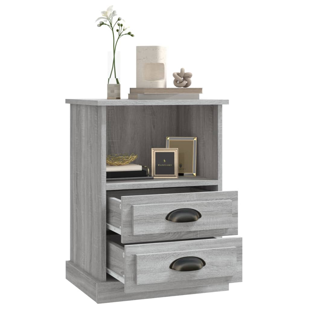 Bedside Cabinet Grey Sonoma 43x36x60 cm