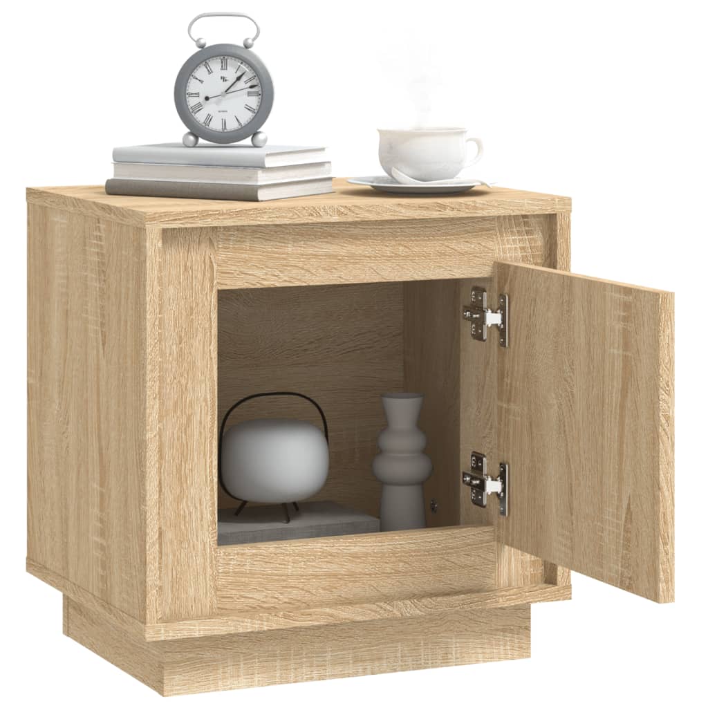 Bedside Cabinet Sonoma Oak 44x35x45 cm Engineered Wood