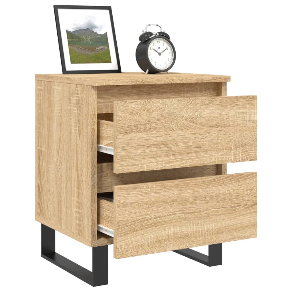 Bedside Cabinet Sonoma Oak 40x35x50 cm Engineered Wood