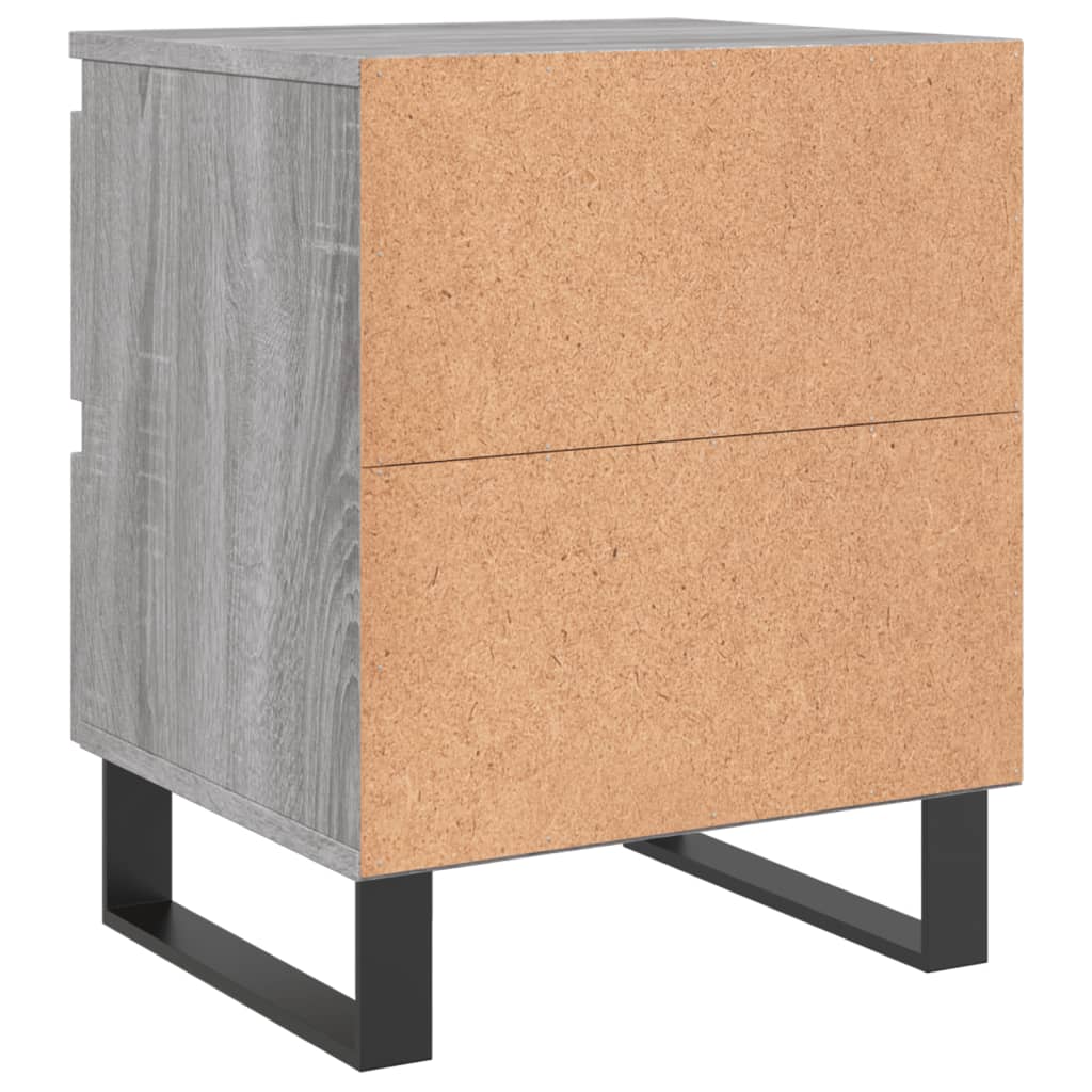 Bedside Cabinet Grey Sonoma 40x35x50 cm Engineered Wood