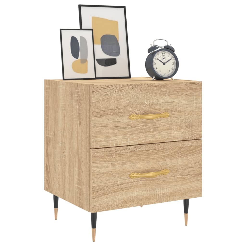 Bedside Cabinet Sonoma Oak 40x35x47.5 cm Engineered Wood
