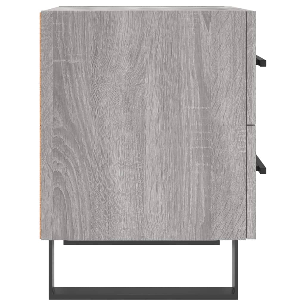 Bedside Cabinet Grey Sonoma 40x35x47.5 cm Engineered Wood