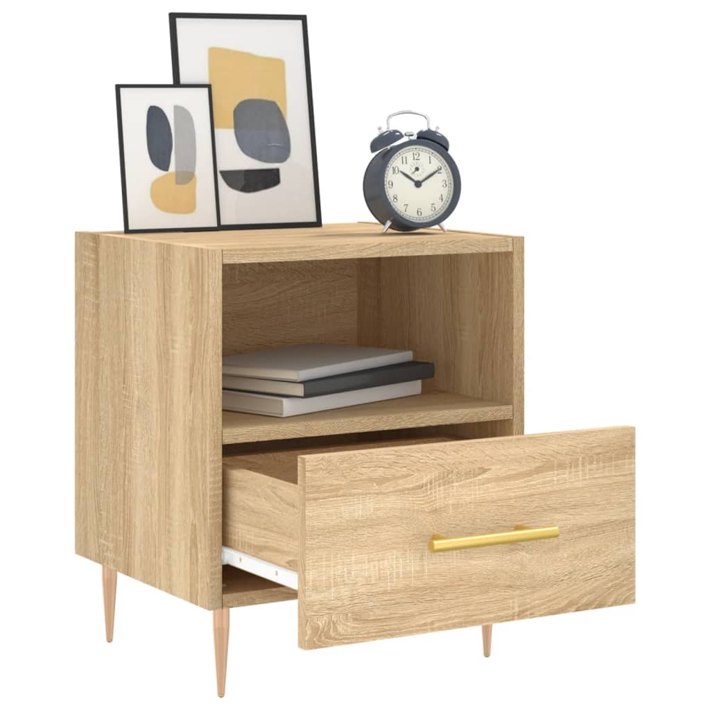 Bedside Cabinet Sonoma Oak 40x35x47.5 cm Engineered Wood
