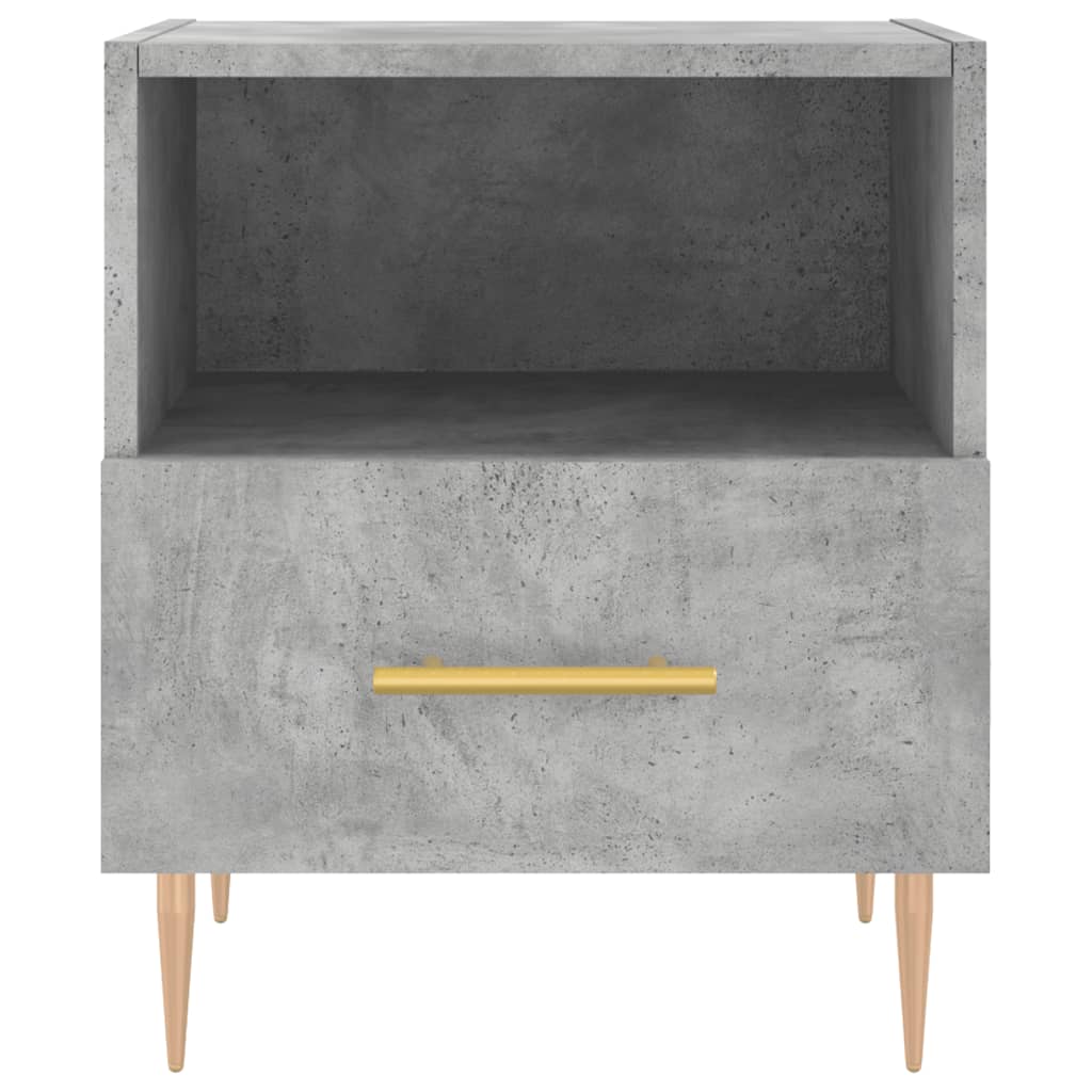 Bedside Cabinets 2 pcs Concrete Grey 40x35x47.5 cm Engineered Wood