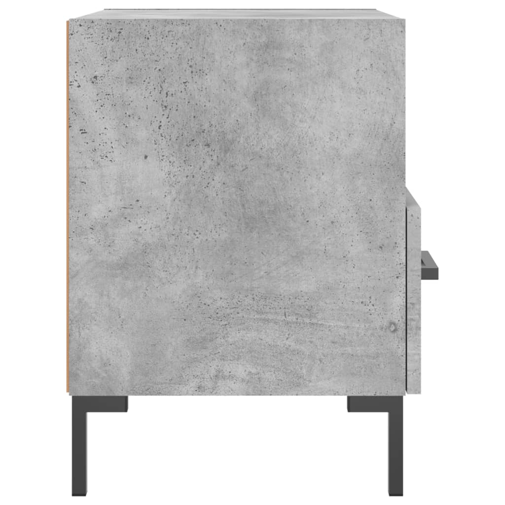 Bedside Cabinets 2 pcs Concrete Grey 40x35x47.5 cm Engineered Wood