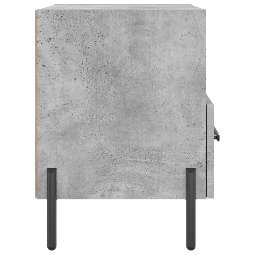 Bedside Cabinets 2 pcs Concrete Grey 40x35x47.5 cm Engineered Wood