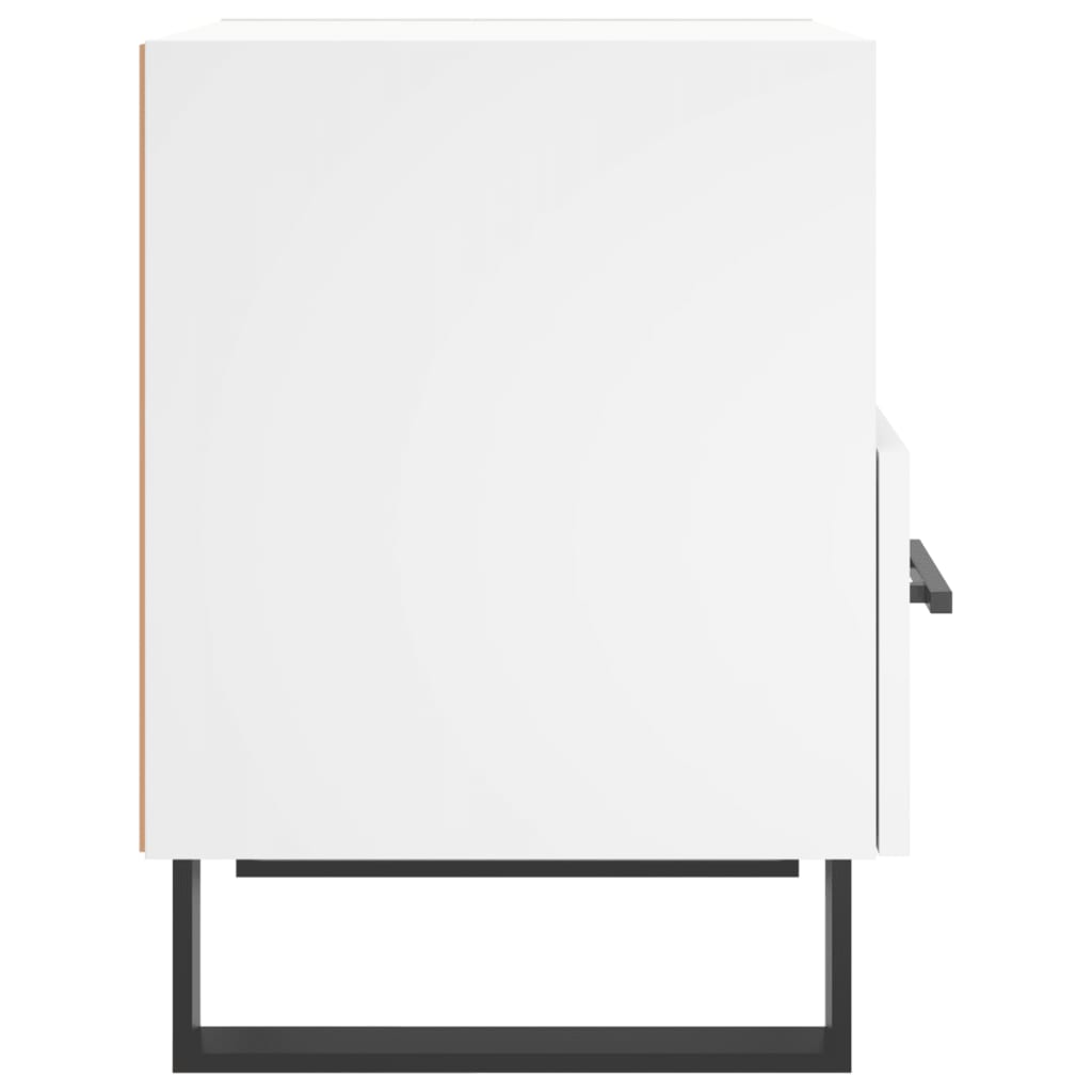 Bedside Cabinet White 40x35x47.5 cm Engineered Wood