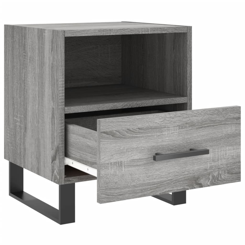 Bedside Cabinet Grey Sonoma 40x35x47.5 cm Engineered Wood