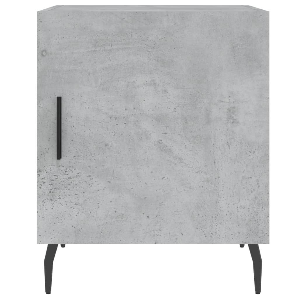 Bedside Cabinets 2 pcs Concrete Grey 40x40x50 cm Engineered Wood