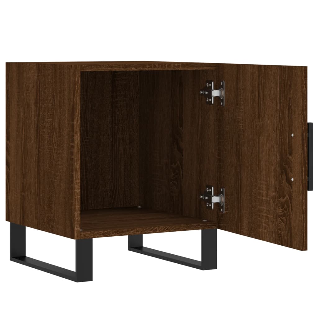 Bedside Cabinet Brown Oak 40x40x50 cm Engineered Wood