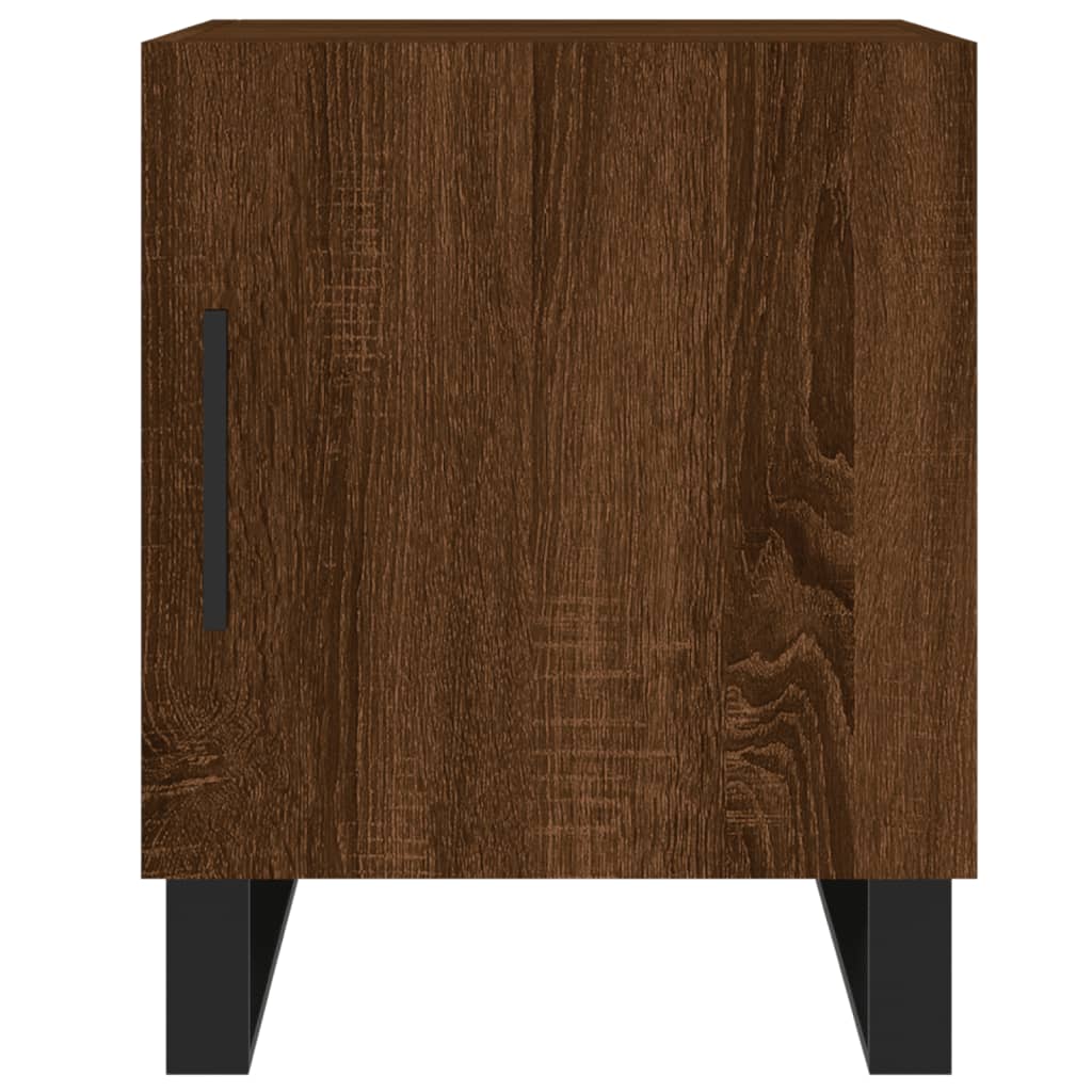 Bedside Cabinet Brown Oak 40x40x50 cm Engineered Wood
