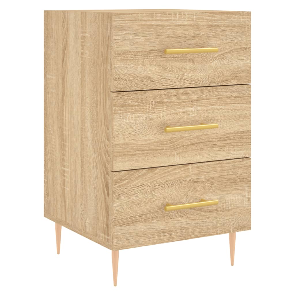 Bedside Cabinet Sonoma Oak 40x40x66 cm Engineered Wood