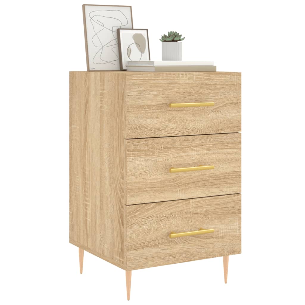 Bedside Cabinet Sonoma Oak 40x40x66 cm Engineered Wood