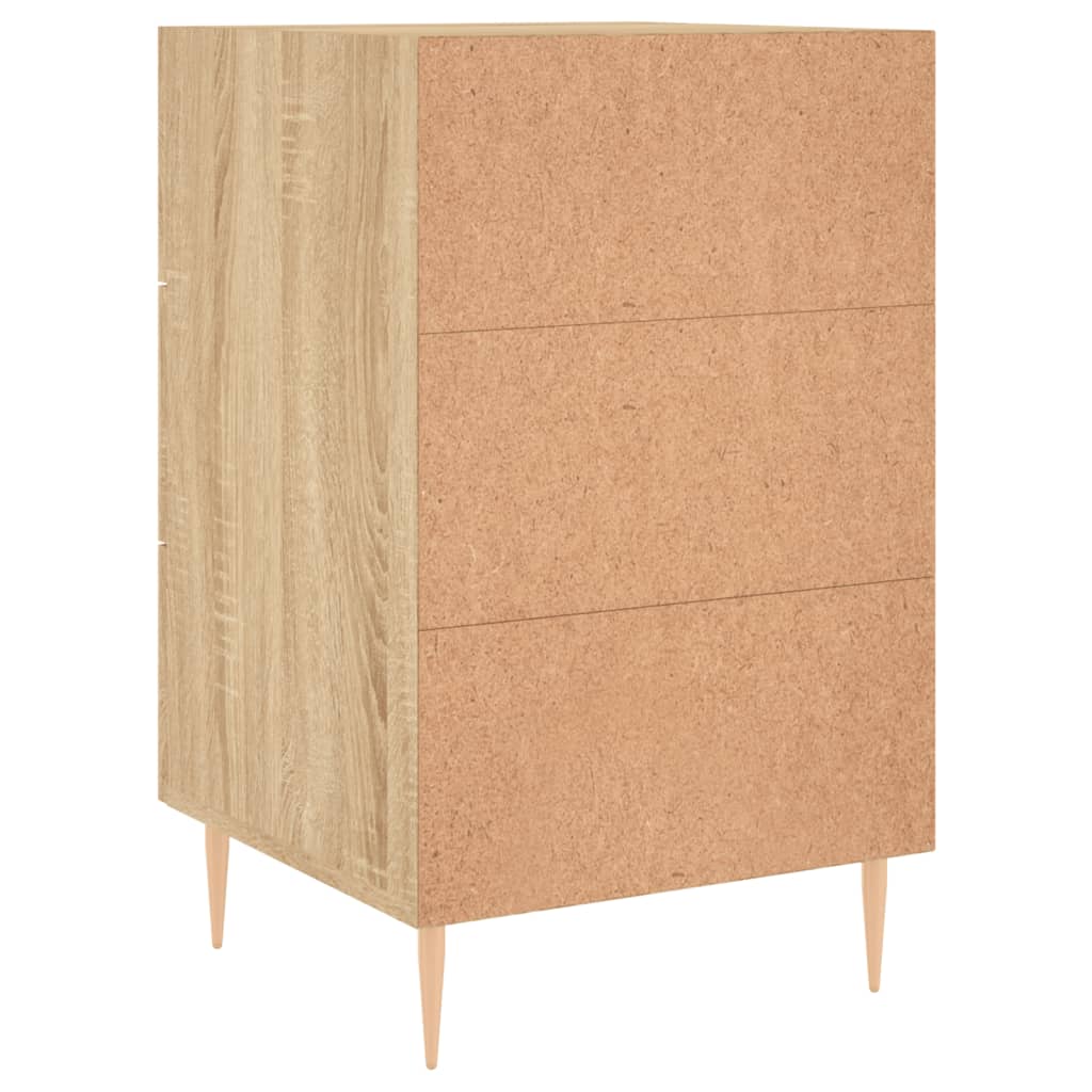 Bedside Cabinet Sonoma Oak 40x40x66 cm Engineered Wood