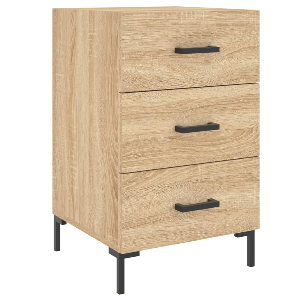 Bedside Cabinet Sonoma Oak 40x40x66 cm Engineered Wood