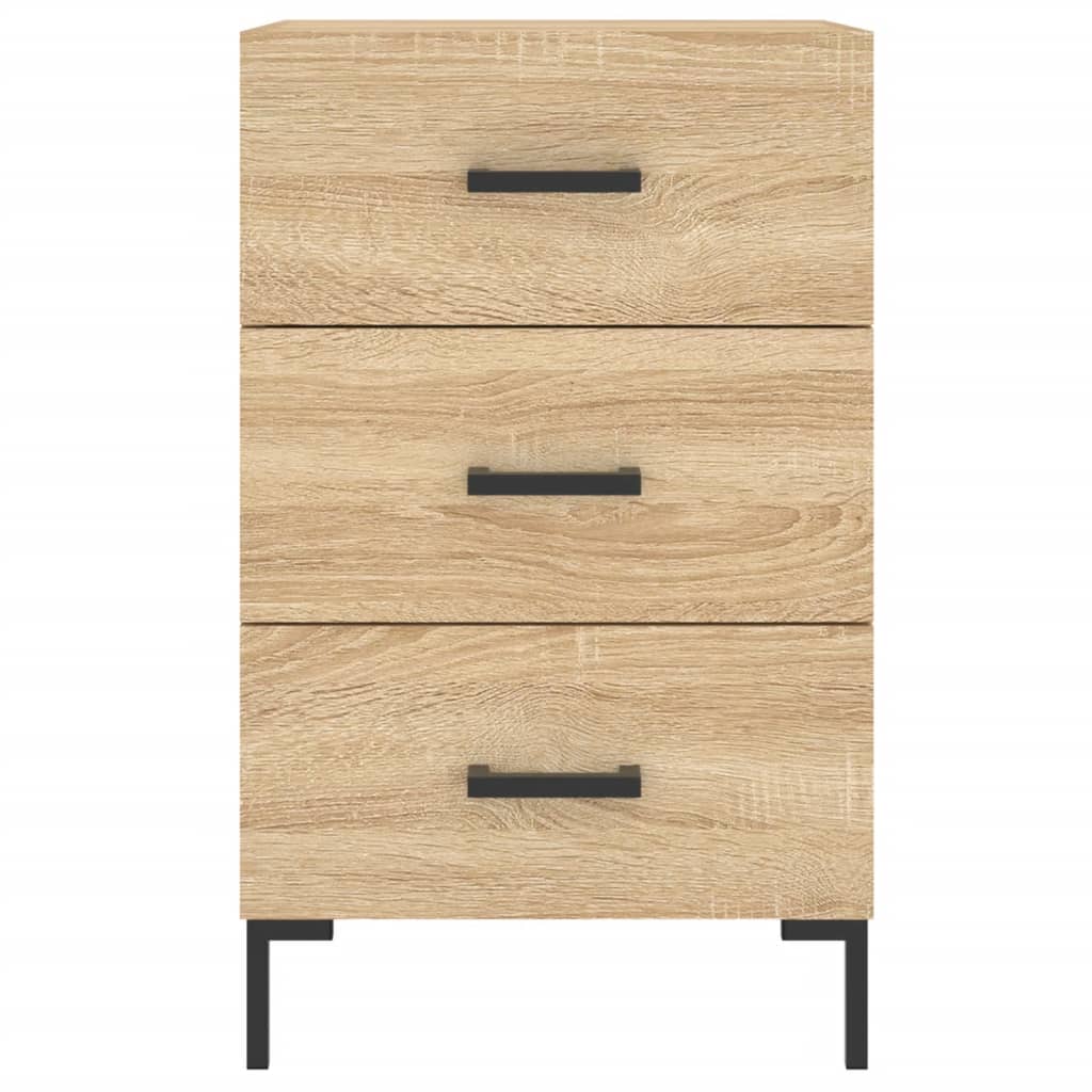 Bedside Cabinet Sonoma Oak 40x40x66 cm Engineered Wood