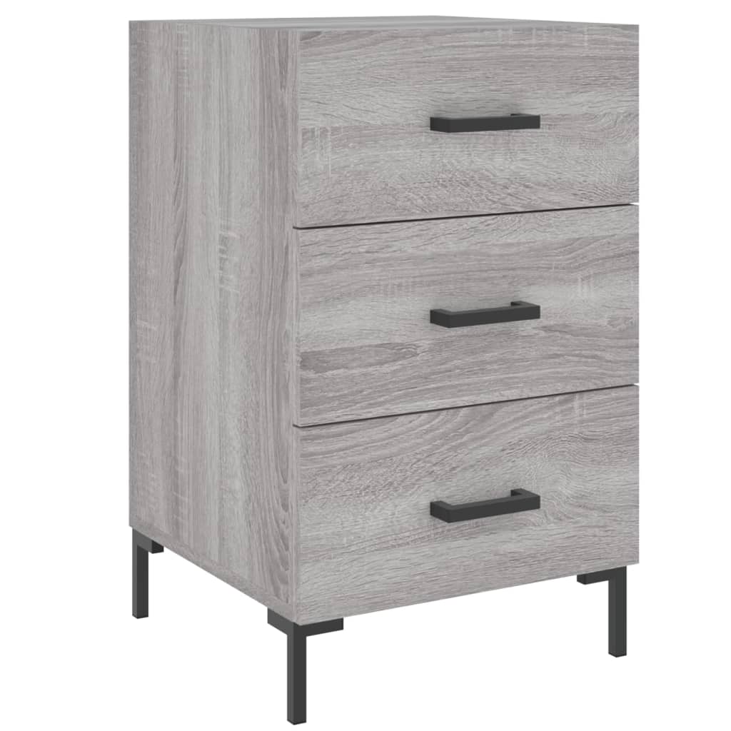 Bedside Cabinet Grey Sonoma 40x40x66 cm Engineered Wood