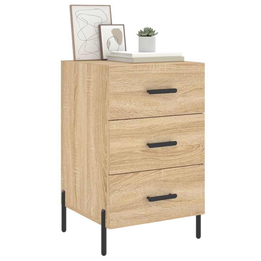 Bedside Cabinet Sonoma Oak 40x40x66 cm Engineered Wood