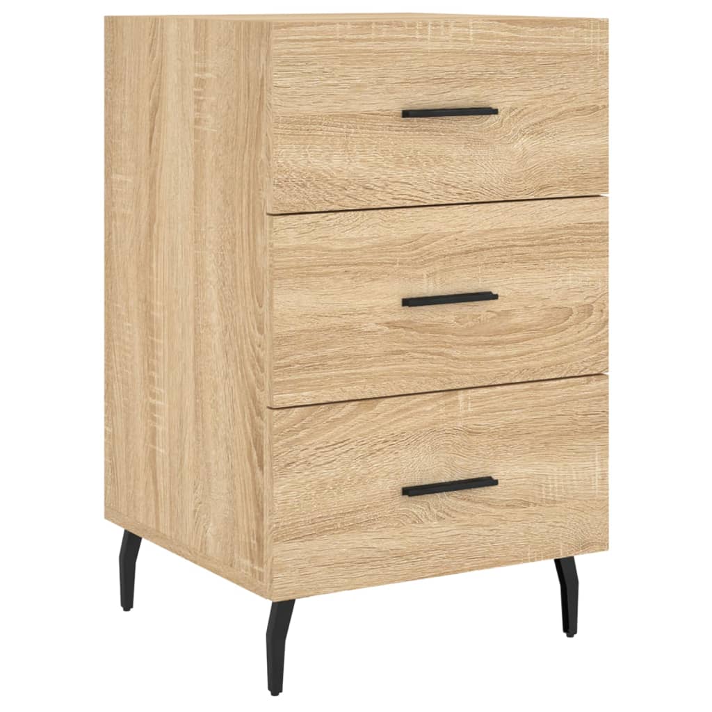 Bedside Cabinet Sonoma Oak 40x40x66 cm Engineered Wood