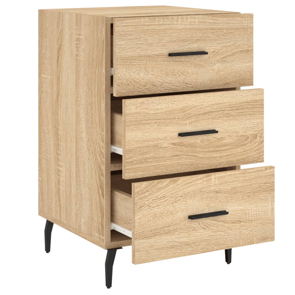 Bedside Cabinet Sonoma Oak 40x40x66 cm Engineered Wood
