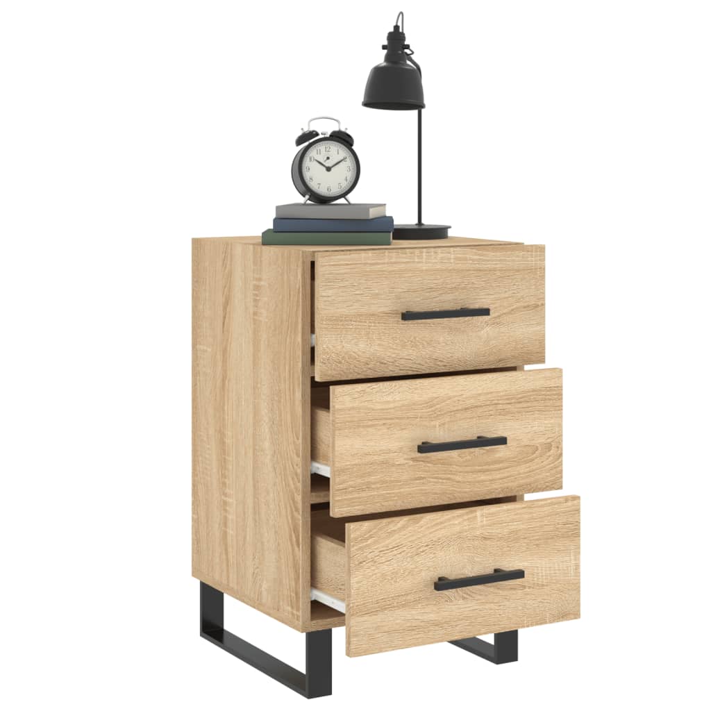 Bedside Cabinet Sonoma Oak 40x40x66 cm Engineered Wood