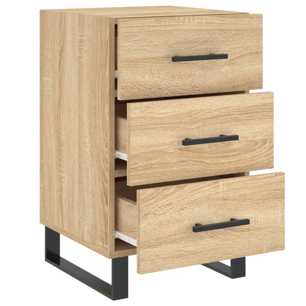 Bedside Cabinet Sonoma Oak 40x40x66 cm Engineered Wood
