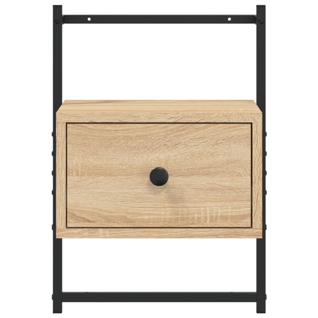 Bedside Cabinet Wall-mounted Sonoma Oak 35x30x51 cm Engineered Wood