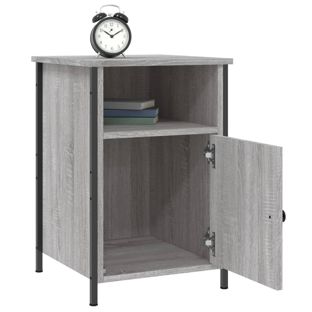 Bedside Cabinet Grey Sonoma 40x42x60 cm Engineered Wood