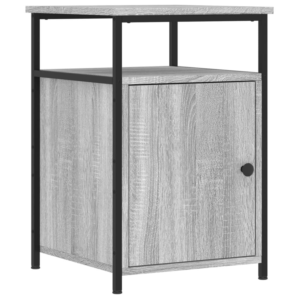 Bedside Cabinet Grey Sonoma 40x42x60 cm Engineered Wood