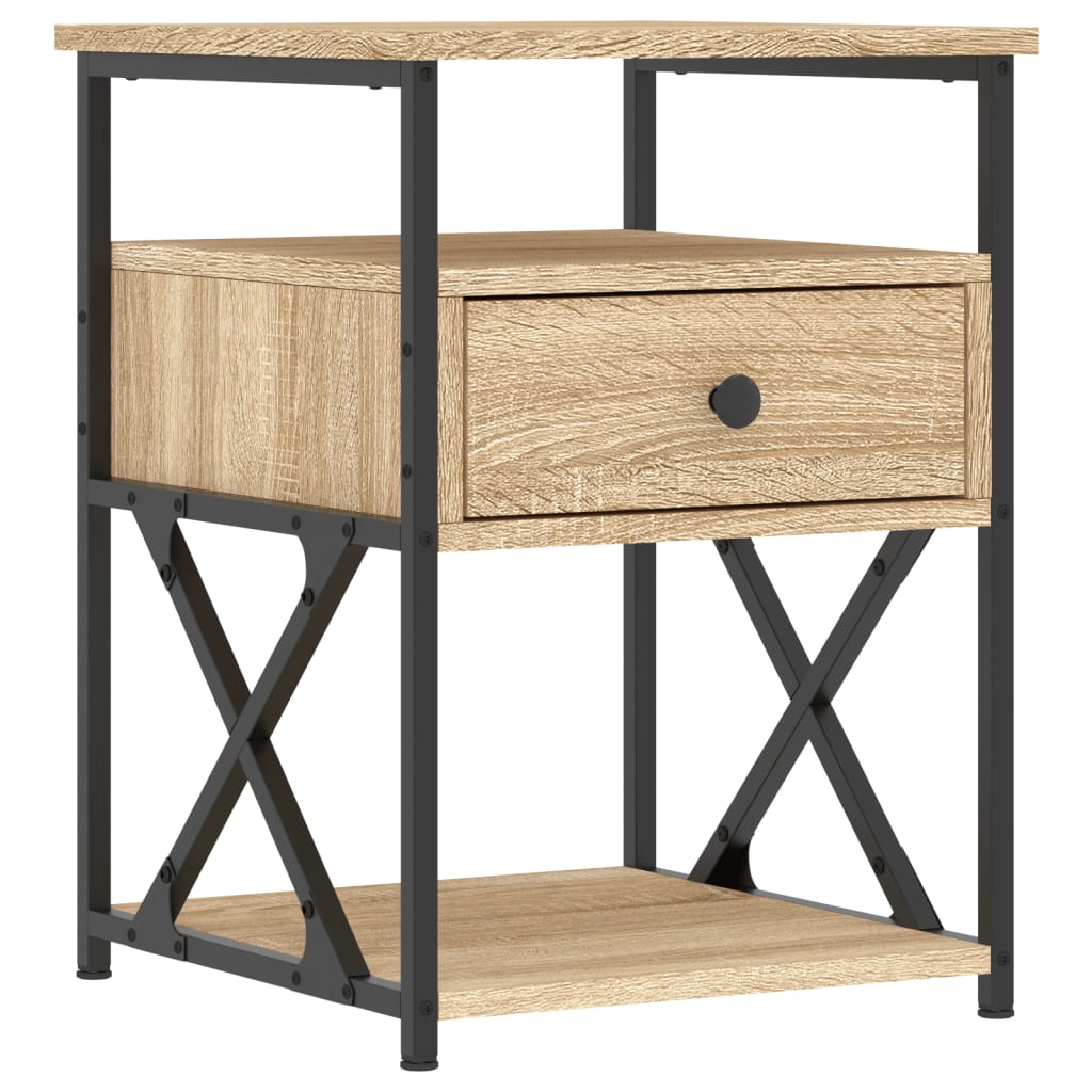 Bedside Cabinet Sonoma Oak 40x42x55 cm Engineered Wood