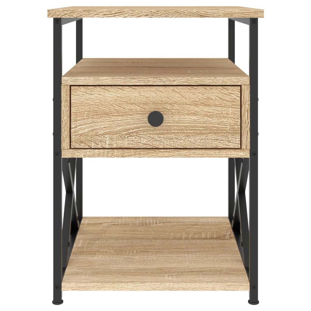 Bedside Cabinet Sonoma Oak 40x42x55 cm Engineered Wood