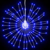 Christmas Starburst Lights 140 LEDs 2 pcs Blue 17 cm