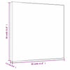 Stretched Canvases 12 pcs White Fabric and Solid Wood Pine