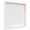 Stretched Canvases 12 pcs White Fabric and Solid Wood Pine