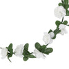 Christmas Flower Garlands 6 pcs Spring White 250 cm