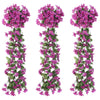 Christmas Flower Garlands 3 pcs Light Purple 85 cm