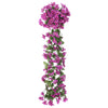 Christmas Flower Garlands 3 pcs Light Purple 85 cm