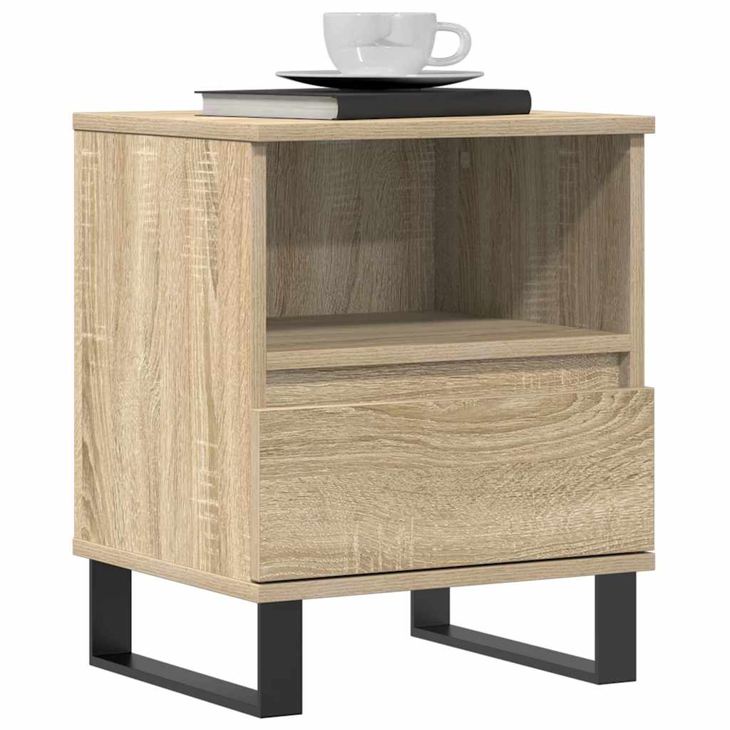 Bedside Cabinet Sonoma Oak 40x35x50 cm Engineered Wood