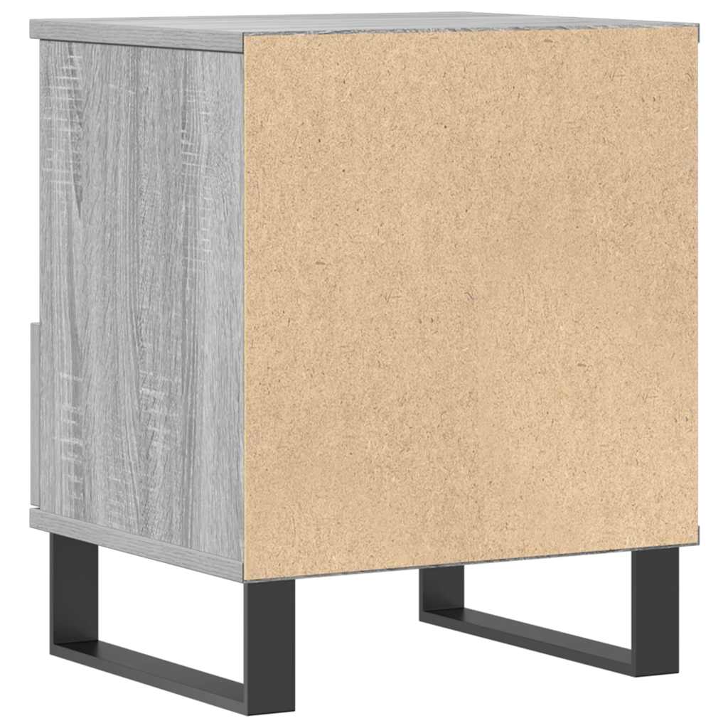Bedside Cabinet Grey Sonoma 40x35x50 cm Engineered Wood