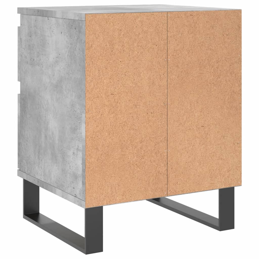 Bedside Cabinets 2 pcs Concrete Grey 40x35x50 cm Engineered Wood