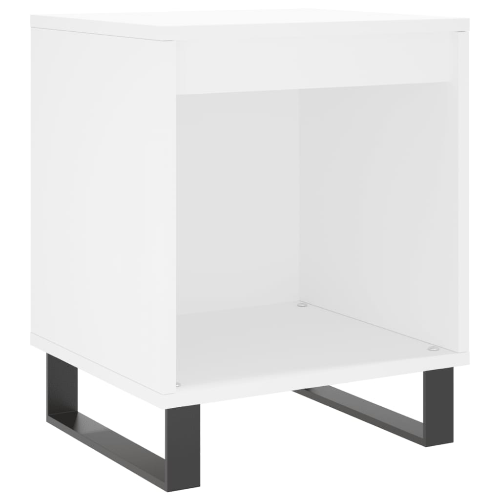 Bedside Cabinet White 40x35x50 cm Engineered Wood