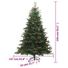 Artificial Hinged Christmas Tree with Cones and Berries 240 cm