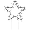 Christmas Light Decorations with Spikes 3 pcs Star 50 LEDs 29 cm