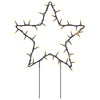 Christmas Light Decorations with Spikes 3 pcs Star 50 LEDs 29 cm