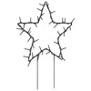 Christmas Light Decorations with Spikes 3 pcs Star 50 LEDs 29 cm